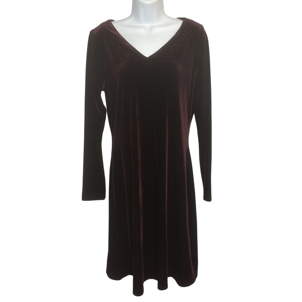 VTG Isabella Bird Womens Med Burgundy Midi Dress Whimsigoth Fairy Dark Romantic‎